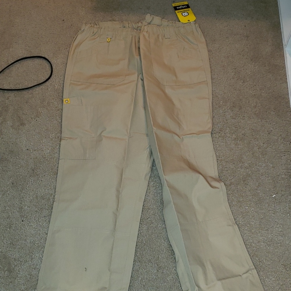 Tan scrub pants